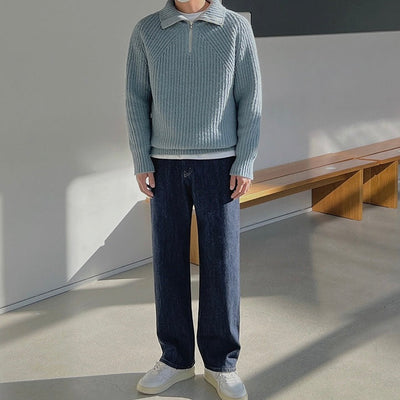 Norell | Pull Azure à quart de zip