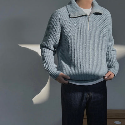 Norell | Pull Azure à quart de zip